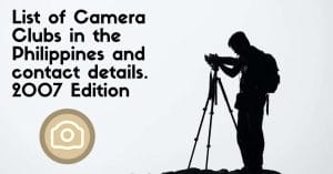 camera clubs in the philippines